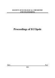 Proceedings of ECOpole - Uniwersytet Opolski