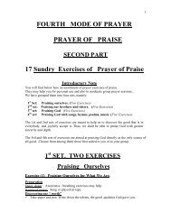 Second Part: 17 sundry exercises of praise