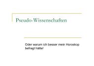 Pseudo-Wissenschaften