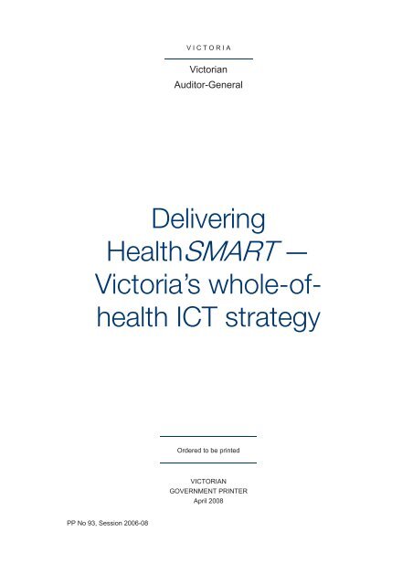 Delivering HealthSmart Report - VAGO