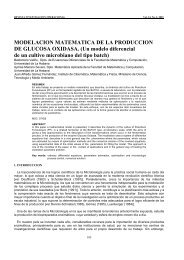 modelacion matematica de la produccion de glucosa oxidasa