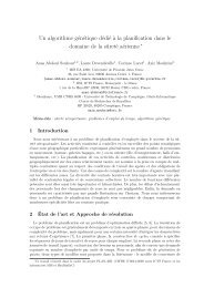 Un algorithme génétique dédié à la planification dans le domaine ...