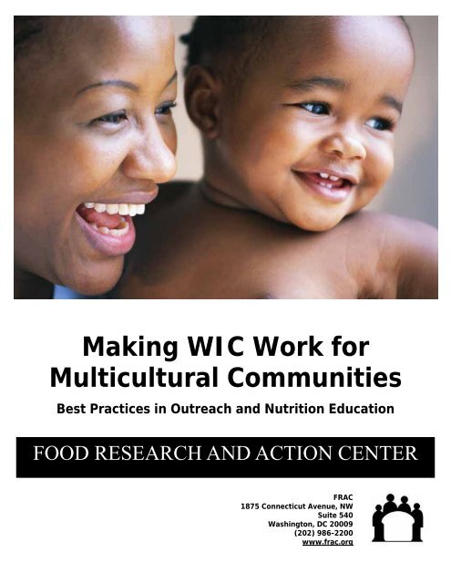 Making WIC Work for Multicultural Communities - Food Research ...