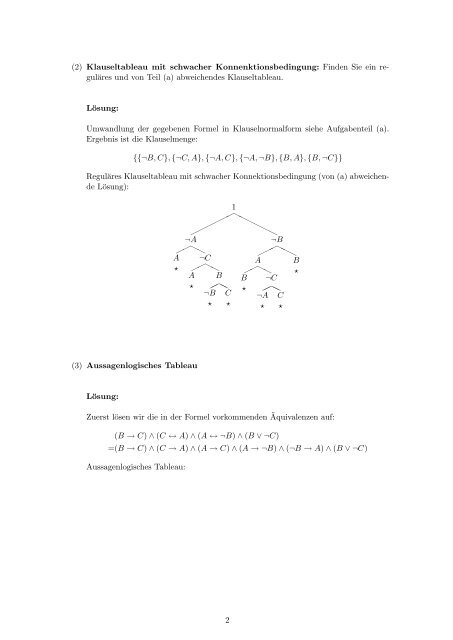 Lösungen zu Blatt 8