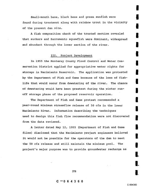 CASE STUDY REPORT #79 NACIMIENTO DAM NACIMIENTO ...