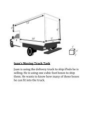 Moving Truck Worksheet