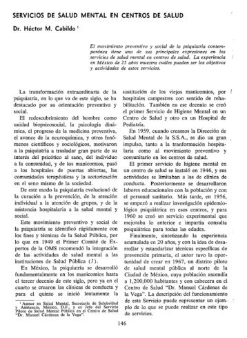 SERVICIOS DE SALUD MENTAL EN CENTROS DE ... - PAHO/WHO