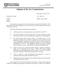 91-0009 - Ohio Department of Taxation