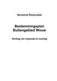 Tevens hebben er 3 inloopavonden in - Gemeente Roosendaal