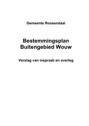 Tevens hebben er 3 inloopavonden in - Gemeente Roosendaal