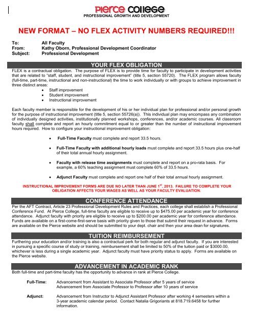 2012-2013Flex forms.pdf - Faculty.piercecollege.edu - Pierce College