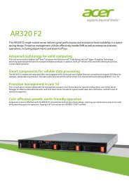 AR320 F2 Product Sheet - Acer