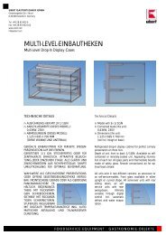 MULTI-LEVEL-EINBAUTHEKEN - Ubert Gastrotechnik GmbH