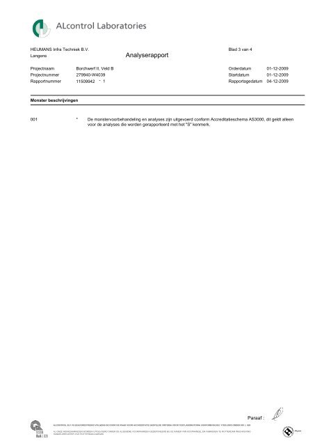 Verkennend bodemonderzoek Veld B - Gemeente Roosendaal