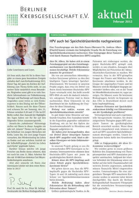 Newsletter BKG Februar 2012 E1 - Berliner Krebsgesellschaft