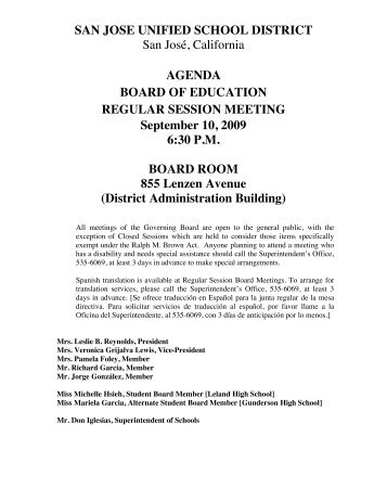 09-10-09 Agenda Backup