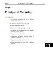 Chapter 11 Principals Of Marketing - Faculty.piercecollege.edu