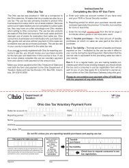 Form VP-USE - Ohio Department of Taxation - State of Ohio