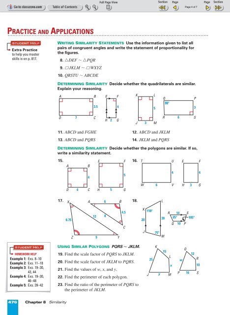 Similar Polygons - Nexuslearning.net