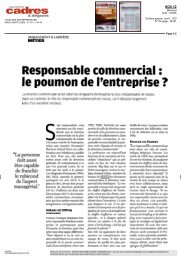 Responsable commercial : le poumon de l ... - AGORA Fonctions