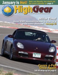 High Gear - Rocky Mountain Region Porsche Club - Porsche Club of ...