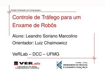 Controle de Tráfego para um Enxame de Robôs - UFMG