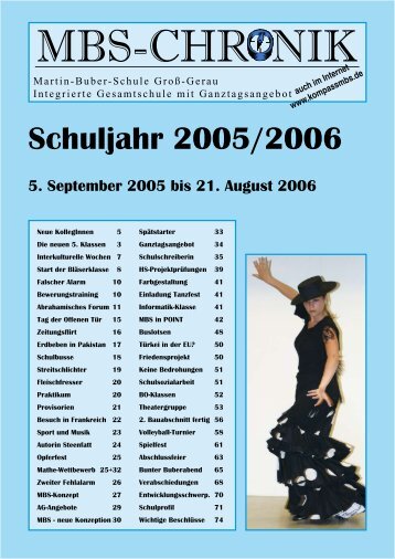 CHRONIK Schuljahr 2005/2006