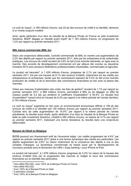 Actualisation du document de référence - BNP Paribas