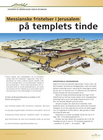 på templets tinde - Selskab for Bibelsk Arkæologi