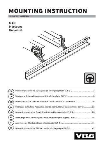 MOUNTING INSTRUCTION - VBG