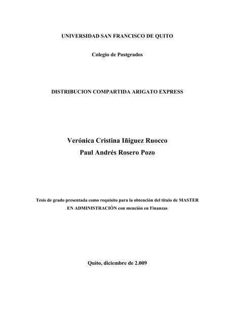 Verónica Cristina Iñiguez Ruocco Paul Andrés Rosero Pozo