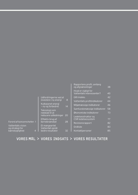 Vattenfall CSR-Rapport 2008