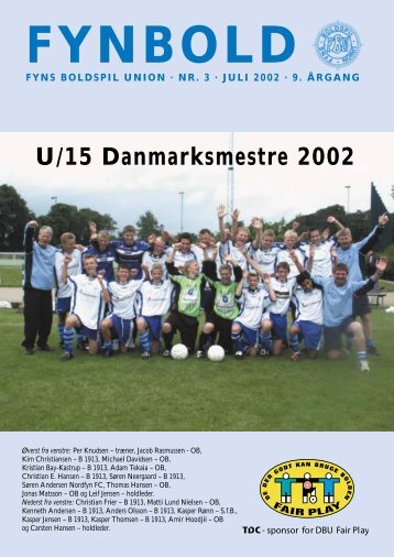 U/15 Danmarksmestre 2002 - DBU Fyn