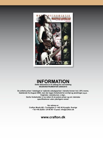 INFORMATION - Crafton Musik