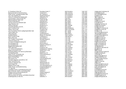 Forhandlerliste - VELFAC VinduesMester Vestegnens Vinduer A/S v ...