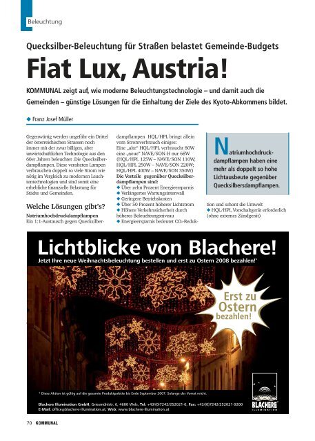 DAS GRÖSSTE FACHMAGAZIN FÜR ÖSTERREICHS GEMEINDEN