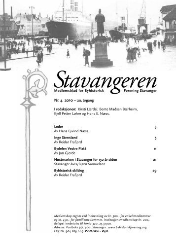 Stavangeren 4-2010 (web).pdf - Byhistorisk forening