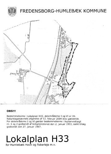H33 Lokalplan for Humlebæk Havn mv - Fredensborg Kommune