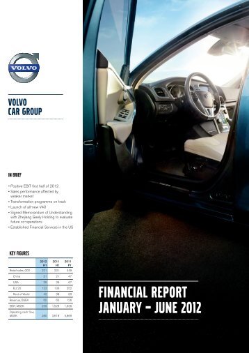 Financial Report (January - June 2012) - Volvo