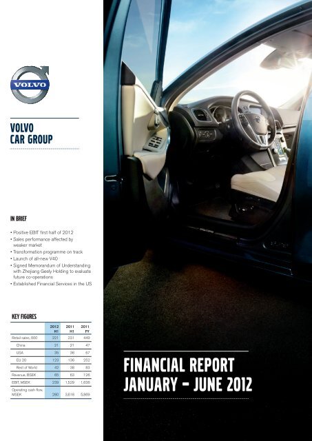 Financial Report (January - June 2012) - Volvo