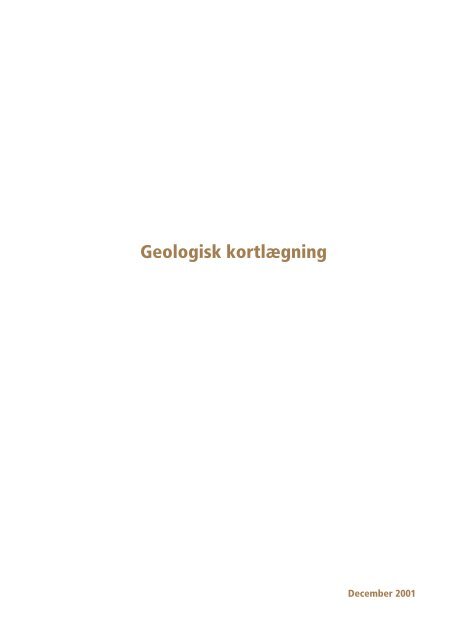 Geologisk kortlægning