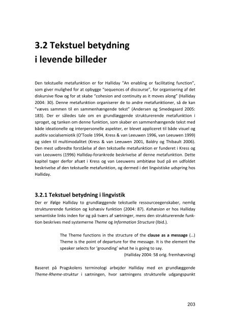 Multimodal Socialsemiotik & Levende Billeder