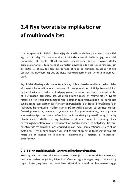 Multimodal Socialsemiotik & Levende Billeder