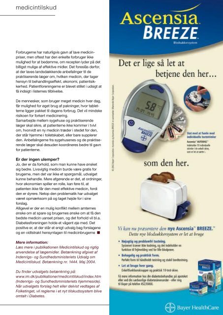 Medlemsbladet nr. 4 | August 2004 - Diabetes.dk