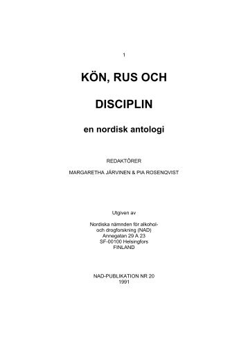 KÖN, RUS OCH DISCIPLIN