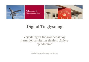 Indscannet akt - Tinglysning