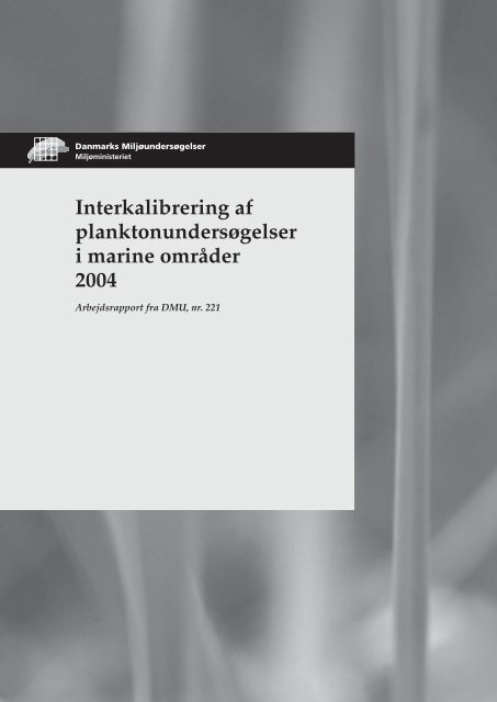 Interkalibrering af planktonundersøgelser i marine områder 2004