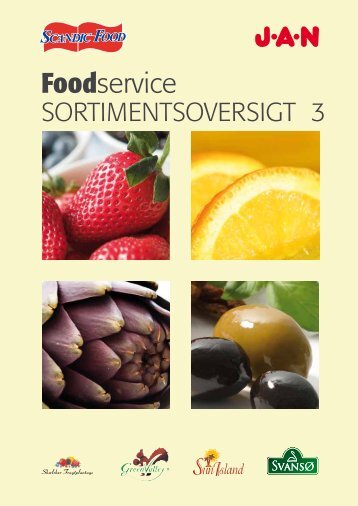 Læs mere i Food Service Sortimentsoversigten - Jan Import