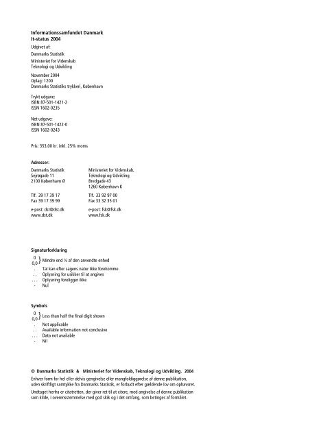 It-status 2004 - Danmarks Statistik