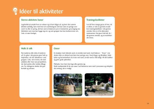 Idekatalog Friluftsliv i byens grønne områder - Friluftsrådet